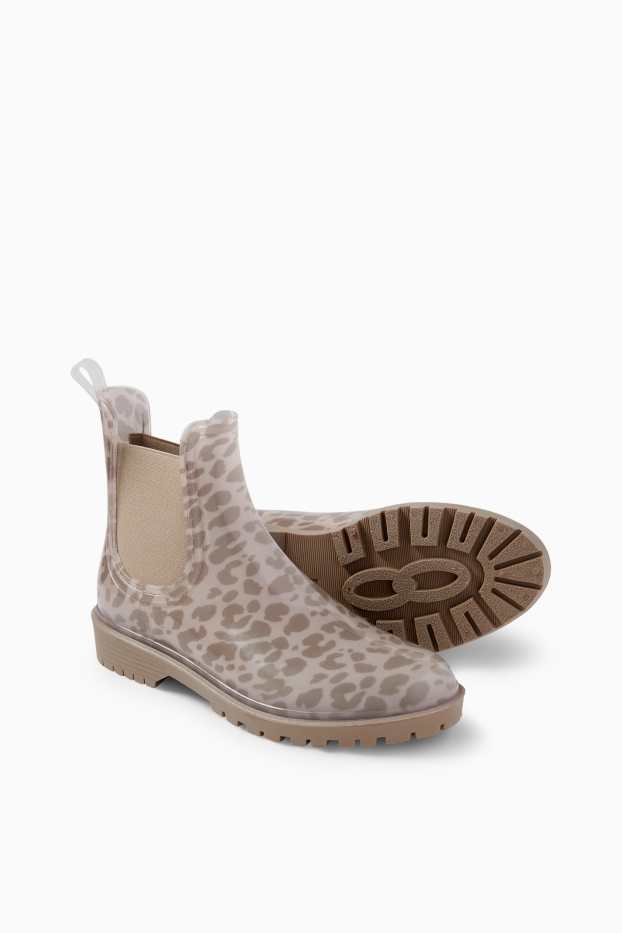 Donna - Chelsea Boots - stampa leopardata - marrone chiaro