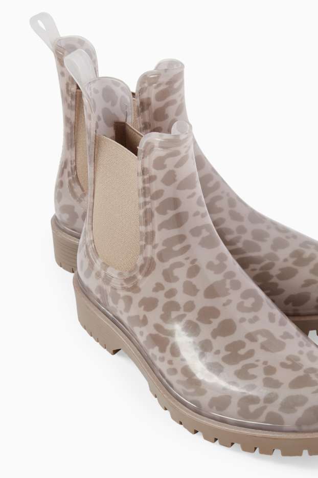 Donna - Chelsea Boots - stampa leopardata - marrone chiaro