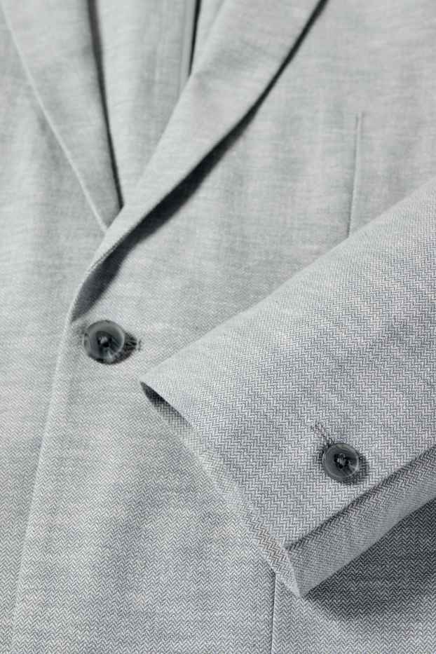 Home - Americana amb component de lli - slim fit - blau clar