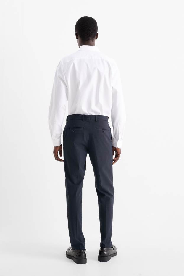 Uomo - Pantaloni coordinabili - slim fit - Flex - LYCRA® - blu scuro