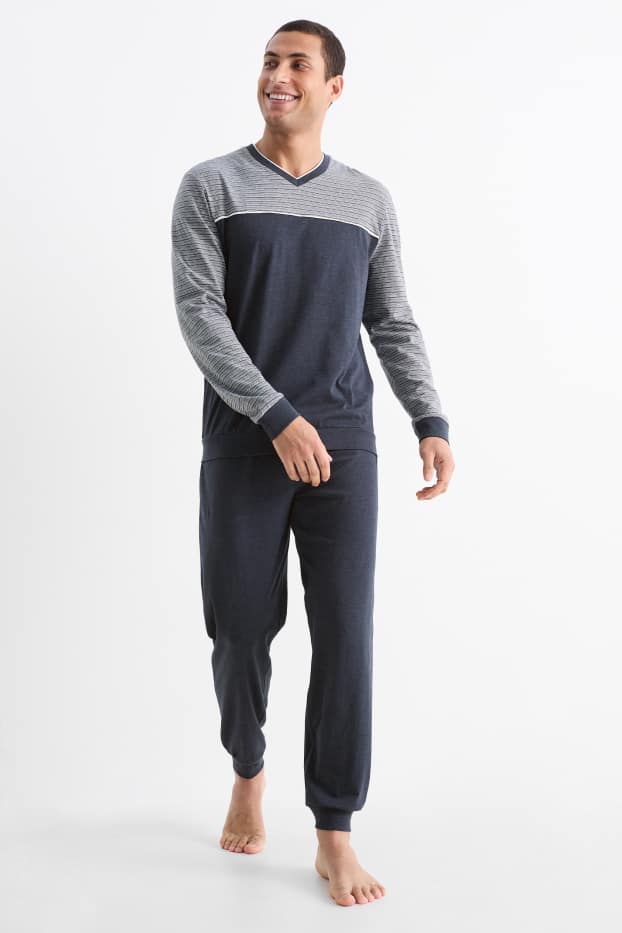 Men - Pyjamas - gray-melange