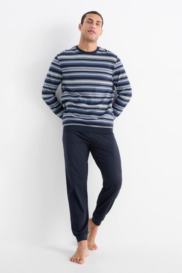 Herren - Pyjama - dunkelblau