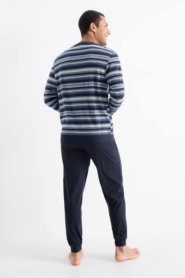Herren - Pyjama - dunkelblau