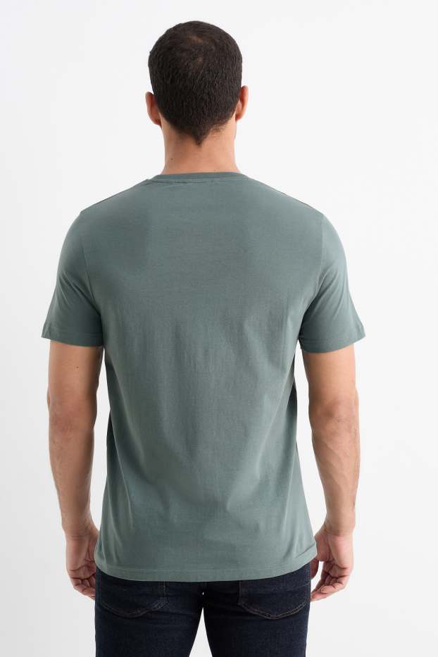 Uomo - T-shirt - regular fit - verde scuro