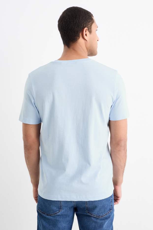 Hommes - T-shirt - regular fit - bleu clair