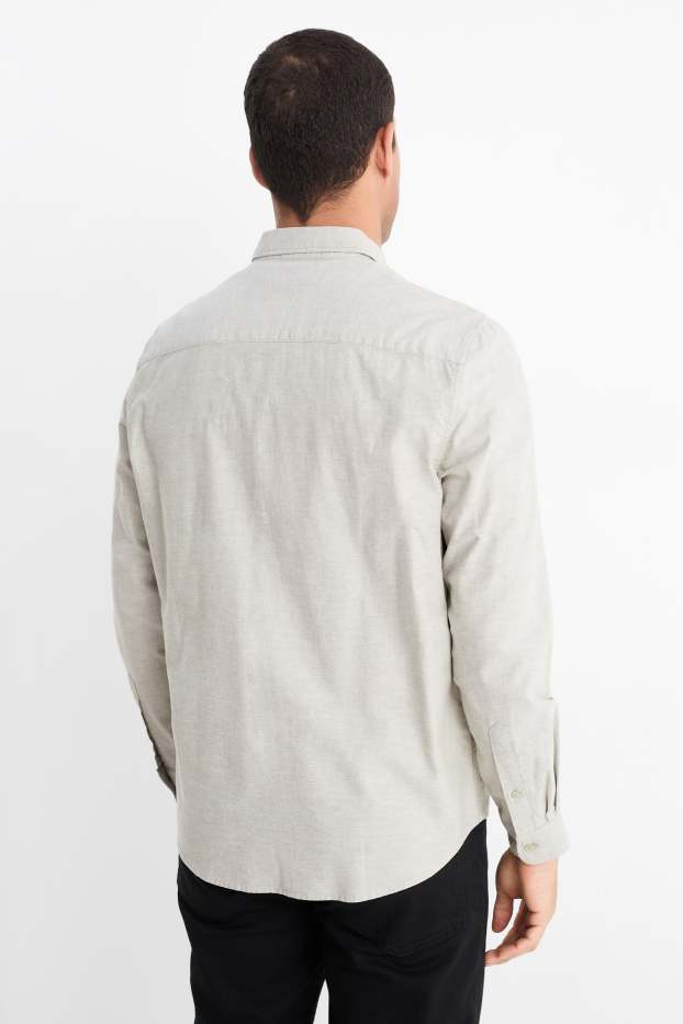 Herren - Hemd - Regular Fit - Button-down - mintgrün