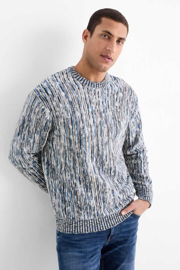 Herren - Pullover - blau