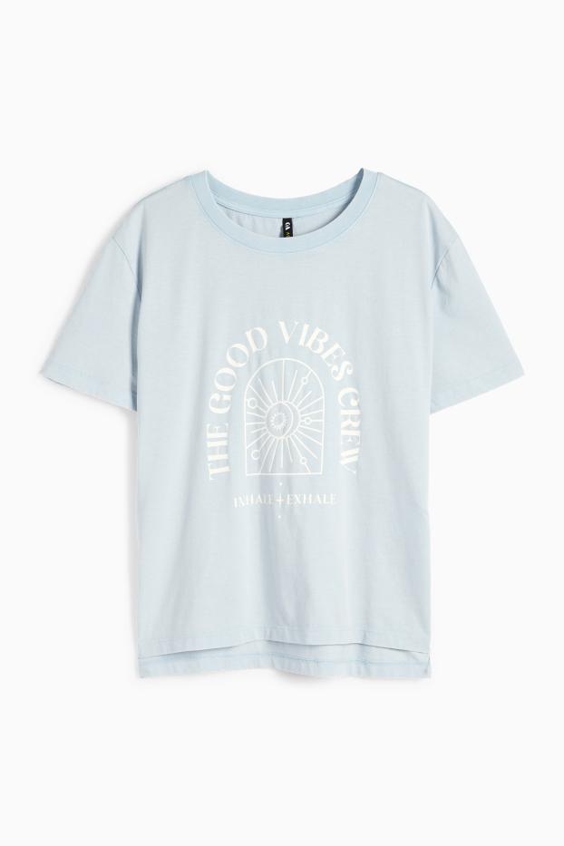Femmes - Haut de sport - bleu clair