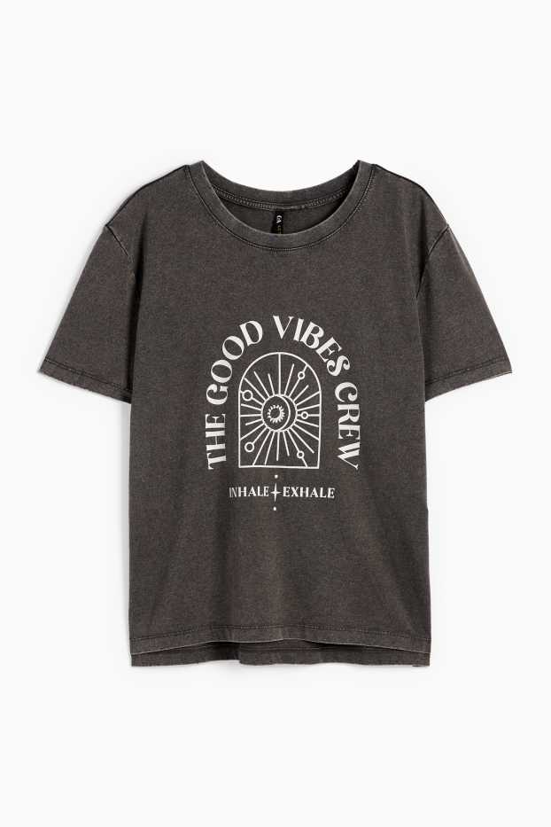 Dames - Sportshirt - donkergrijs
