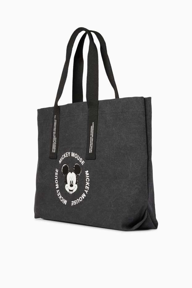 Donna - Shopper grande - Topolino - nero