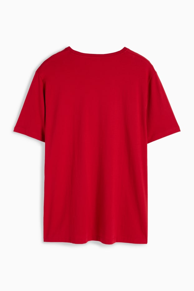 Herren - T-Shirt - dunkelrot