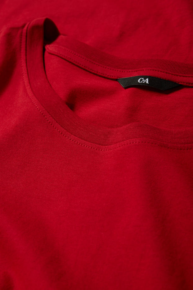 Herren - T-Shirt - dunkelrot