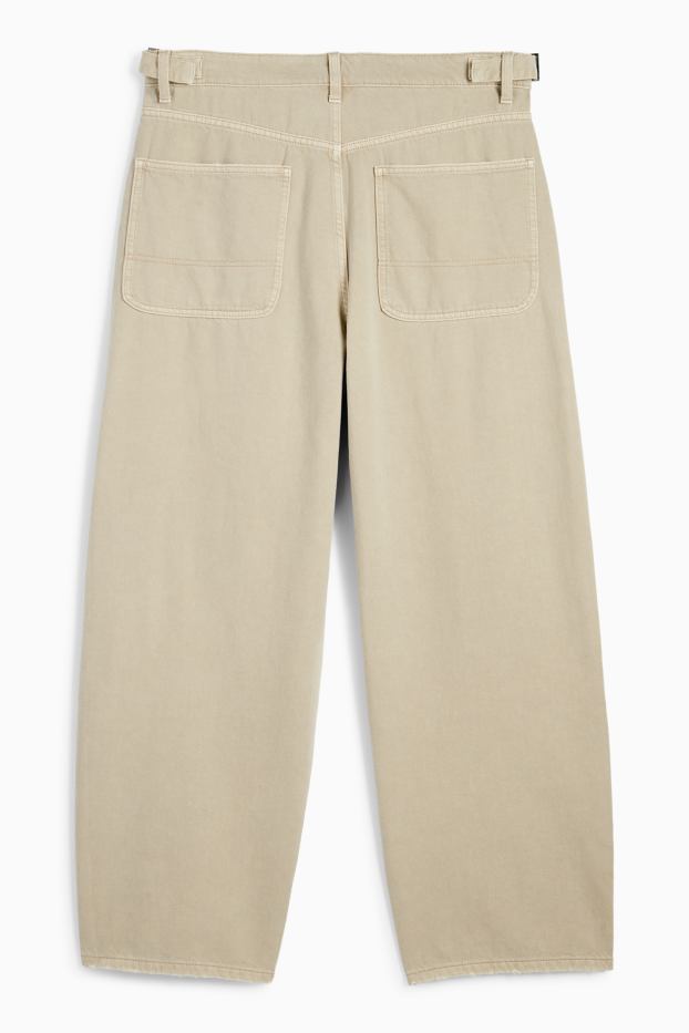 Herren - Hose - Baggy Fit - taupe
