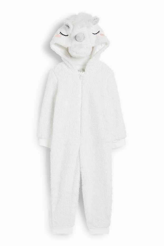 Enfants filles - Licorne - combinaison - blanc crème