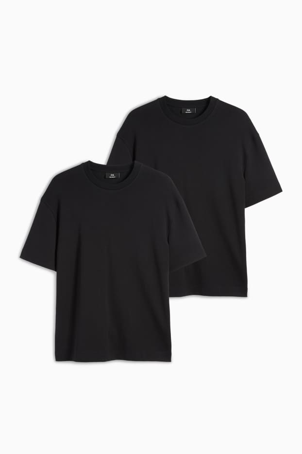 Home - Paquet de 2 - samarreta - relaxed fit - negre