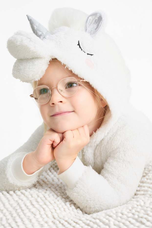 Enfants filles - Licorne - combinaison - blanc crème
