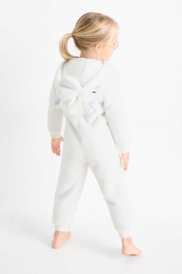 Enfants filles - Licorne - combinaison - blanc crème