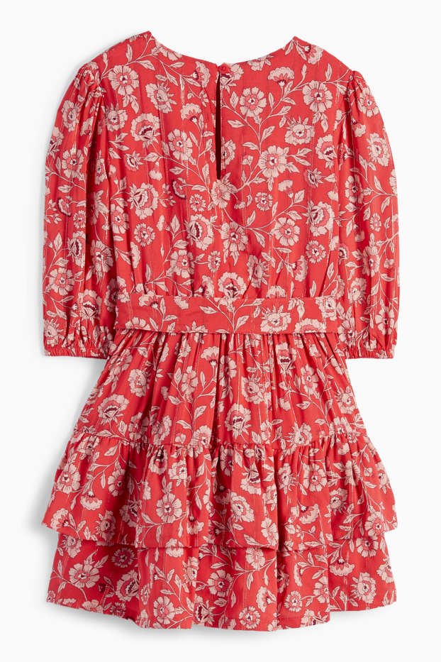Nena - Vestit - de flors - vermell