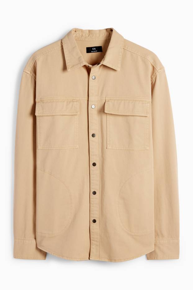 Home - Camisa - relaxed fit - Kent - beix