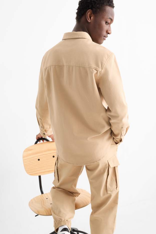 Home - Camisa - relaxed fit - Kent - beix