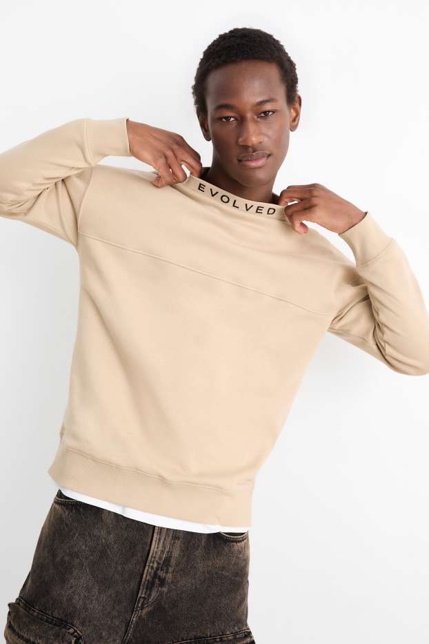 Uomo - Felpa - beige