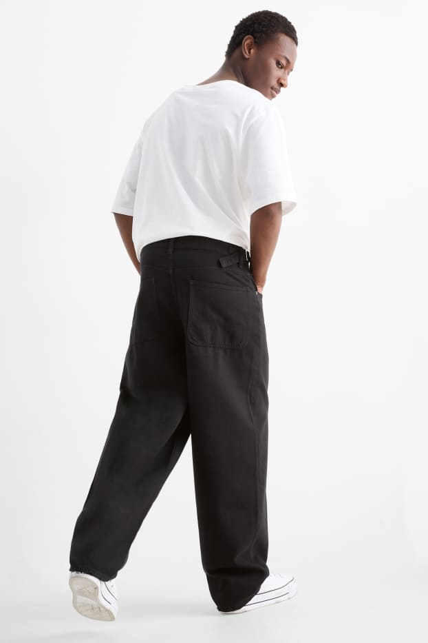 Herren - Hose - Baggy Fit - schwarz