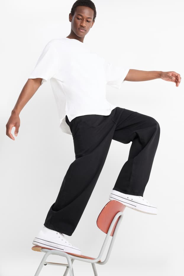 Herren - Hose - Baggy Fit - schwarz