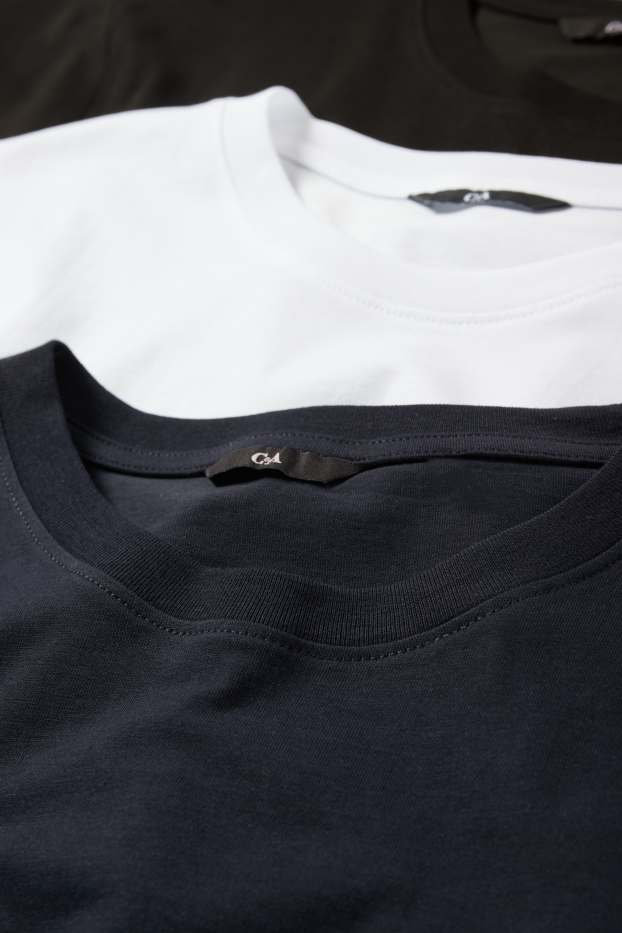 Uomo - Confezione da 3 - t-shirt - regular fit  - blu scuro