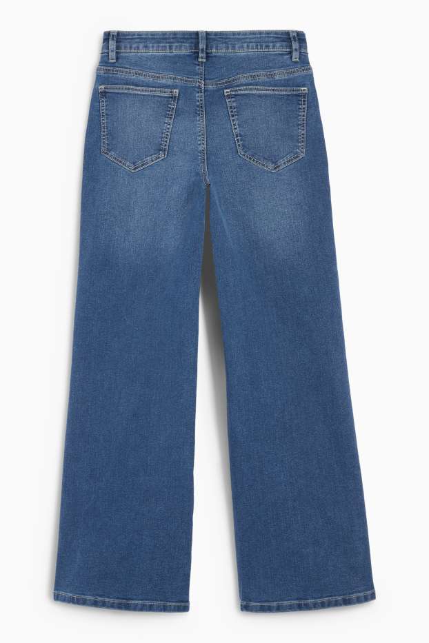 Children Girls - Wide leg jeans - blue denim