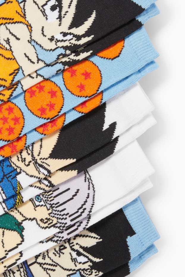 Děti - chlapci - Multipack 5 ks - Dragon Ball Z - ponožky s motivem - modrá