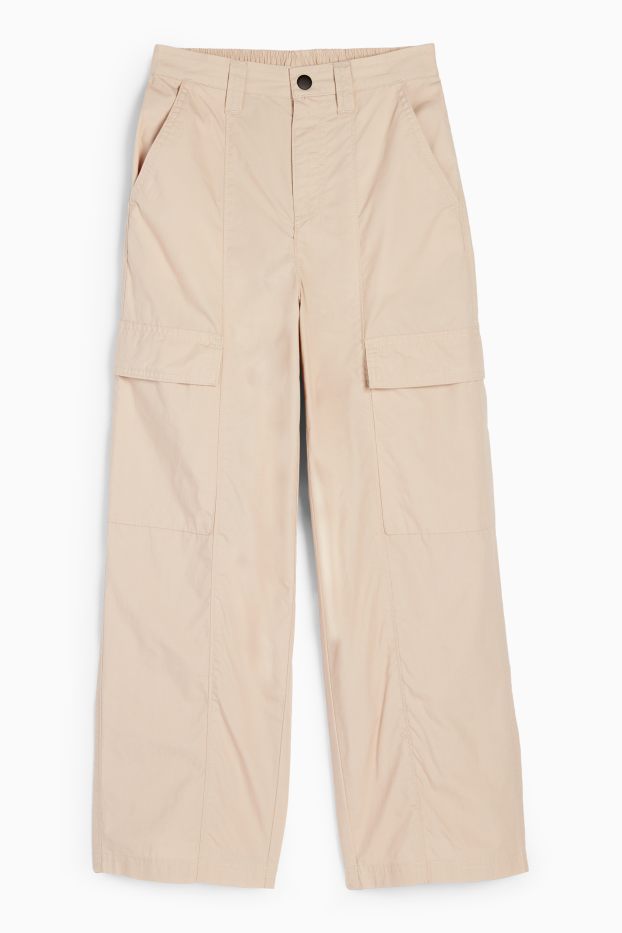 Kinder Mädchen - Cargohose - hellbeige