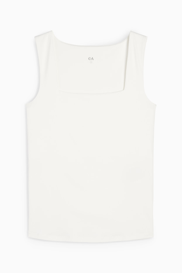 Damen - Basic-Top - weiss