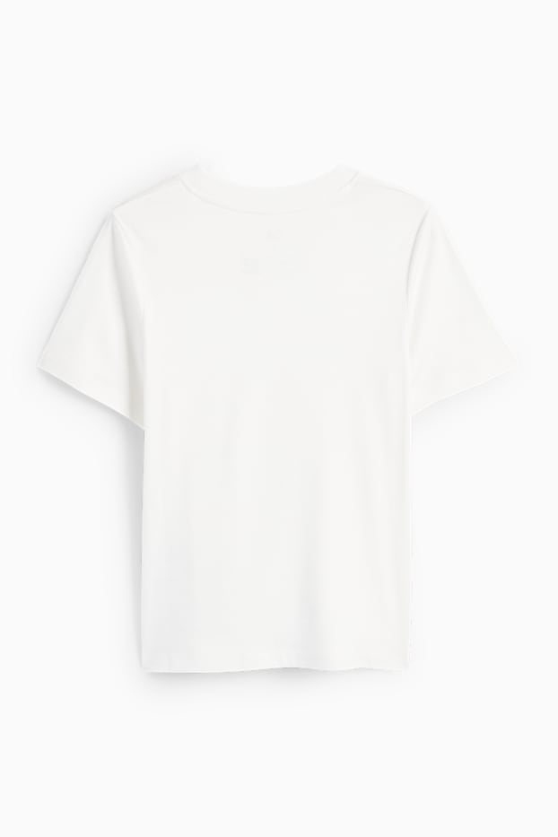 Dona - Samarreta de màniga curta - slim fit - blanc