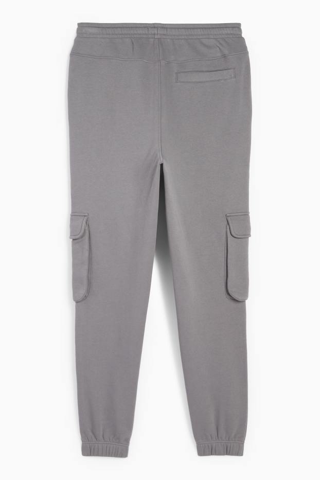 Herren - Cargo-Jogginghose - dunkelgrau