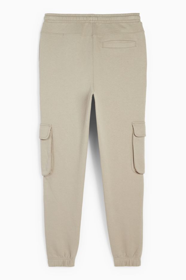 Bărbați - Pantaloni de trening cargo - gri