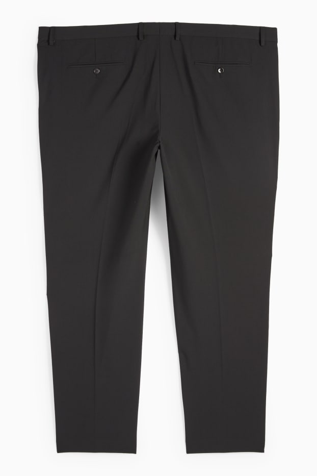 Pánské - Oblekové kalhoty - regular fit - Flex - LYCRA® - černá