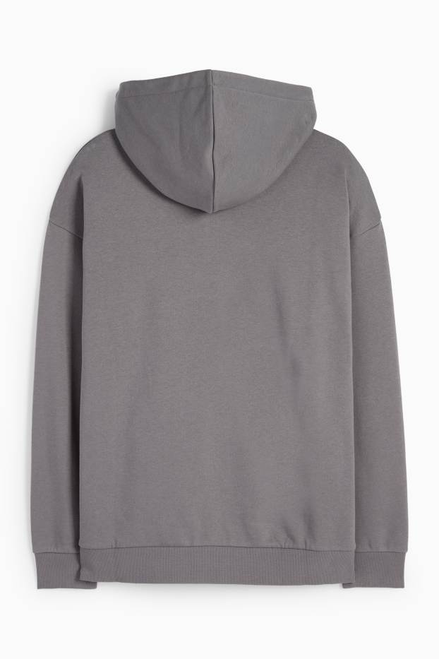 Uomo - Felpa con cappuccio - grigio scuro
