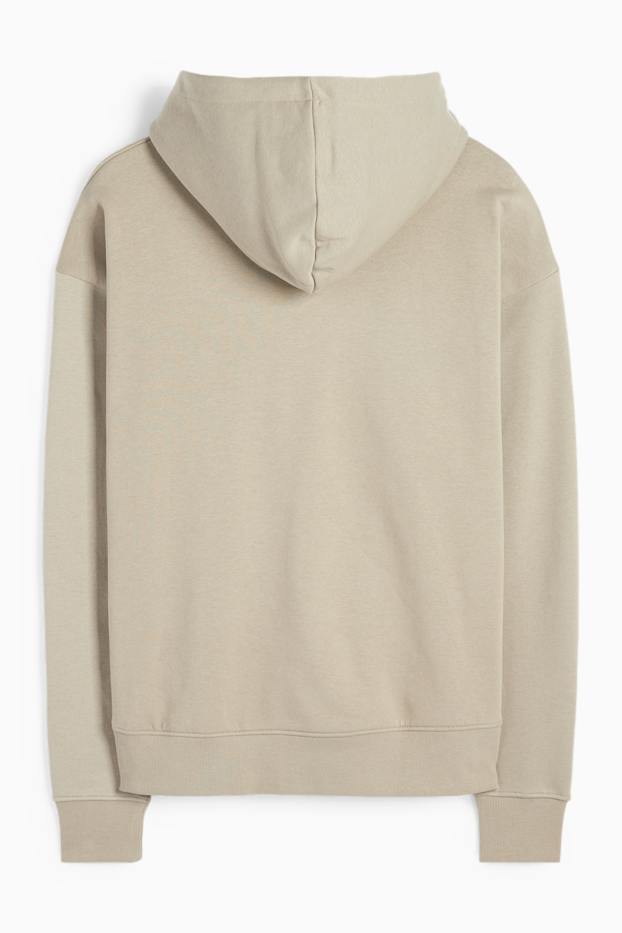 Hommes - Sweat à capuche oversize - gris