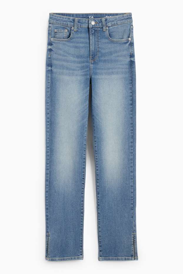 Femmes - Straight jean - high waist - jean bleu clair