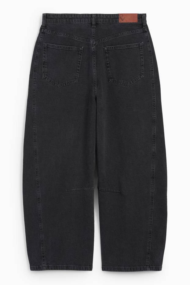 Damen - Balloon Jeans - Mid Waist - jeansgrau