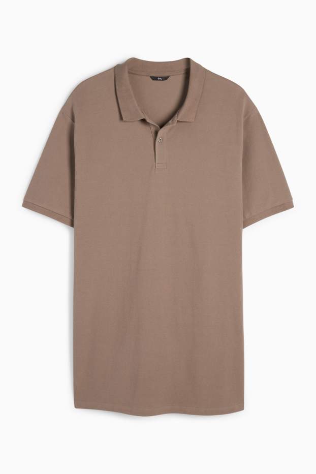 Herren - Poloshirt - taupe