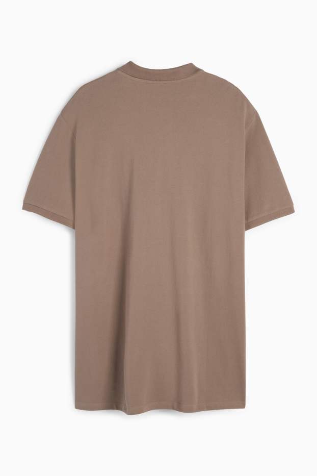Herren - Poloshirt - taupe