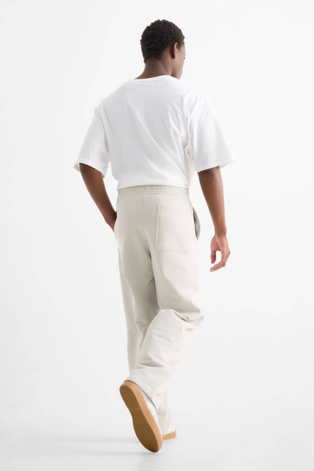 Men - Joggers - light beige