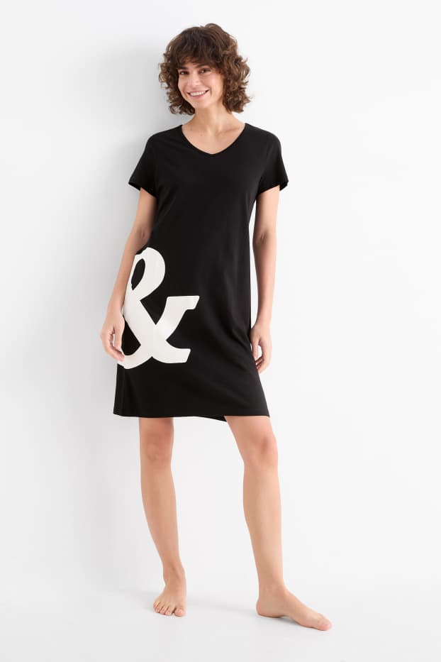 Femmes - Chemise de nuit - noir