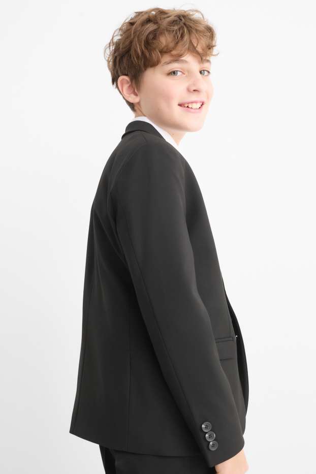 Kinder Jungen - Baukasten-Sakko - Stretch - LYCRA® - schwarz