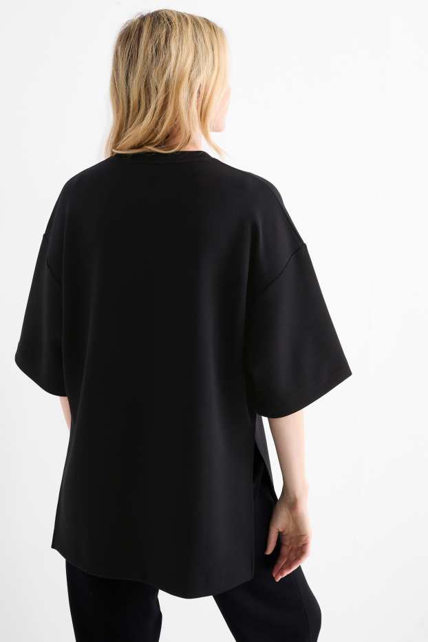 Damen - Basic-Sweatshirt - schwarz