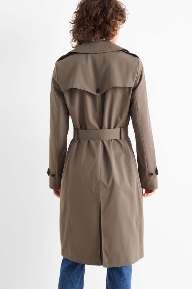 Femmes - Trench - déperlante - marron foncé