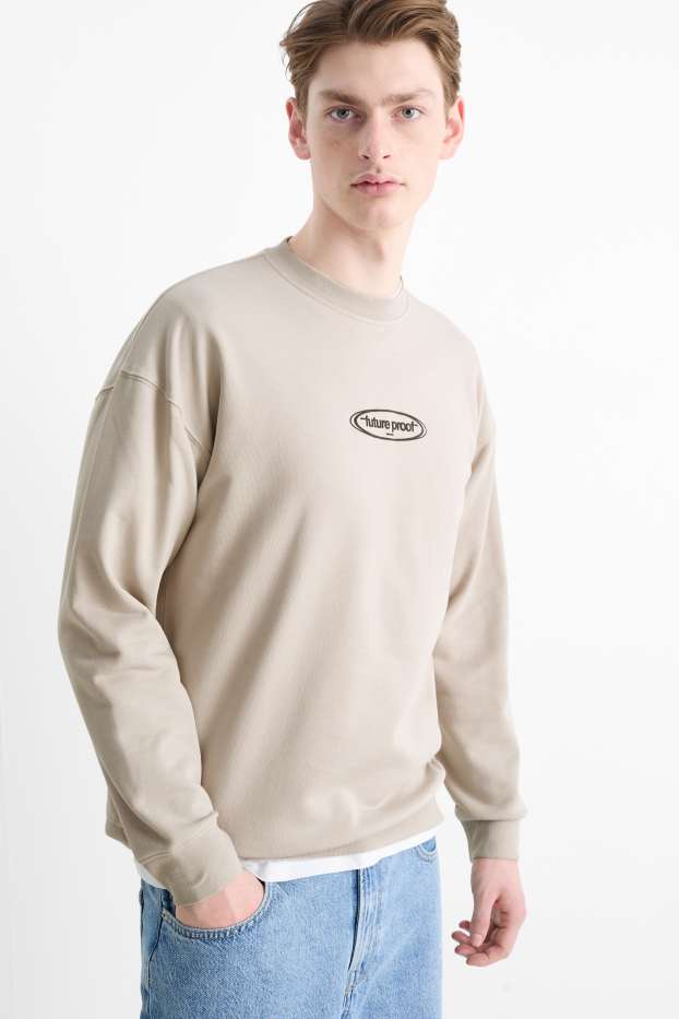 Heren - Sweatshirt - beige