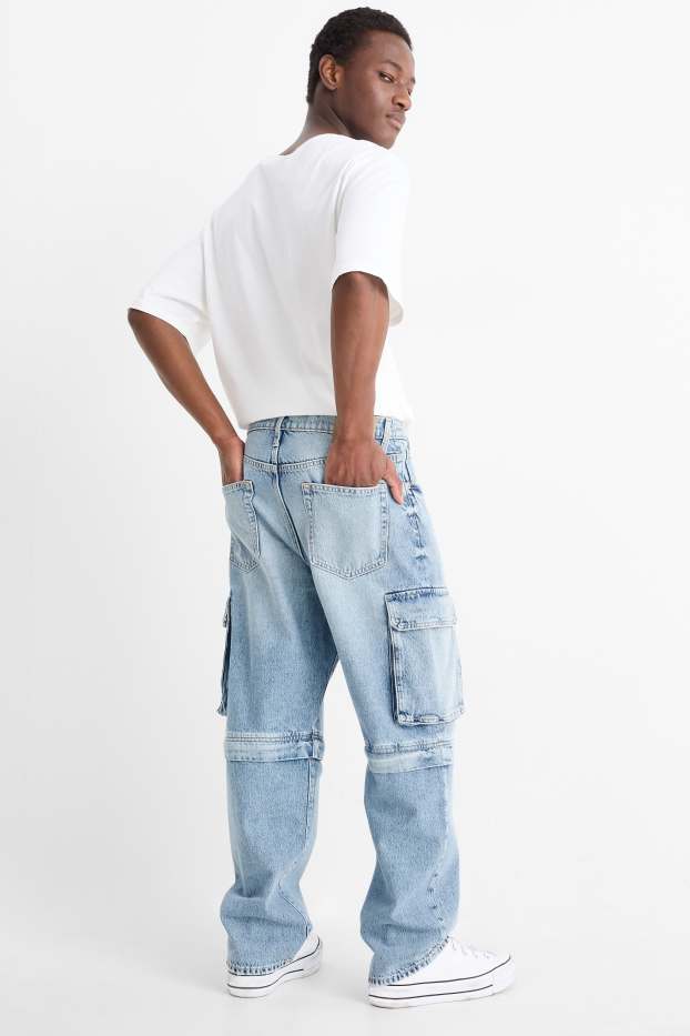 Bărbați - Cargo jeans - denim-albastru deschis