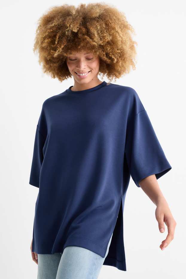 Damen - Basic-Sweatshirt - dunkelblau